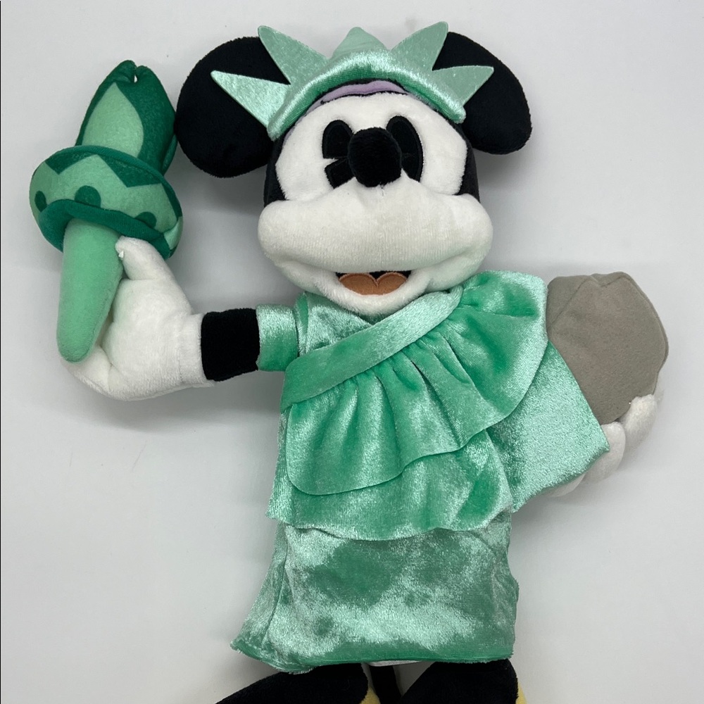 Disney Minnie Mouse Liberty Plush in Green and Yellow - Picture 2 of 10